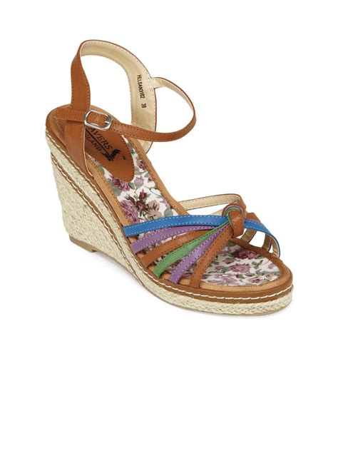 Buy Pavers England Multi Coloured Wedges - 445 - Footwear for Women - 130499