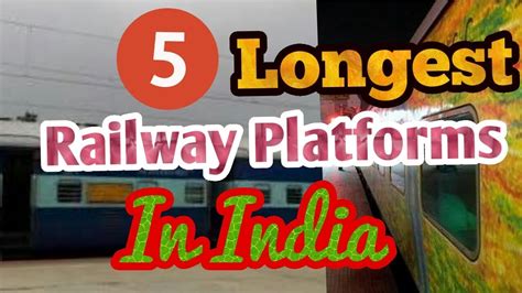 5 Longest Railway Platforms In India | Hindi - YouTube