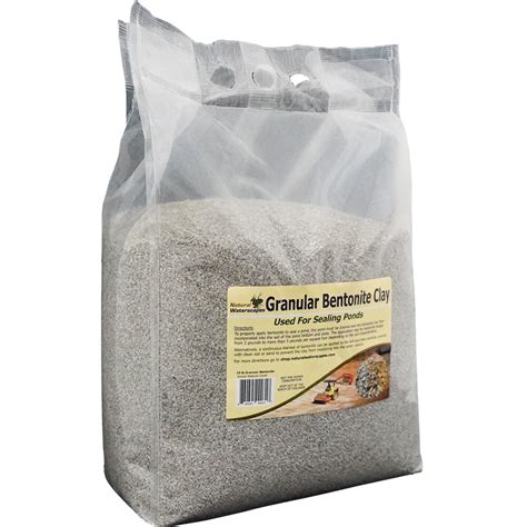 Natural Sodium Bentonite Clay, 25lb Bag for Effective Pond Sealing ...