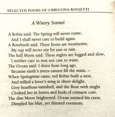 Pin by Felecia Augustine on It's Poetry! | Christina rossetti poems ...