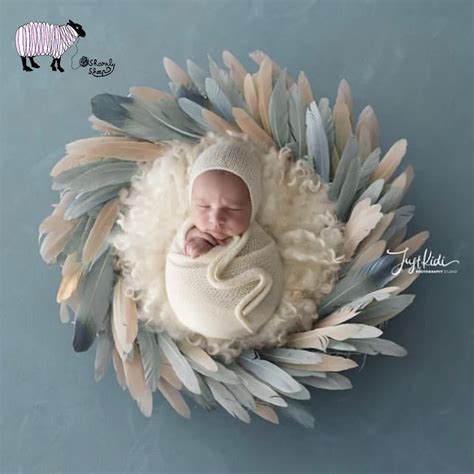 50 Newborn Baby Ins Style Photography Props Baby Photo Shoot Studio Colorful Feather Props ...