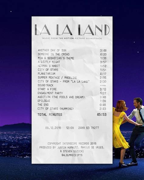 La la land soundtrack tracklist - dcmasa