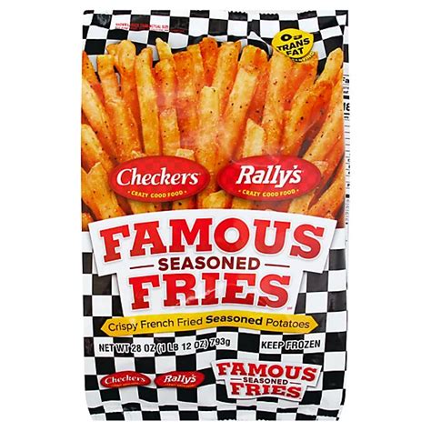 Checkers Rallys Famous Seasoned Fries Crispy French Fried Potatoes - 28 ...