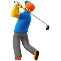 Man Golfing Emoji (U+1F3CC, U+FE0F, U+200D, U+2642, U+FE0F)