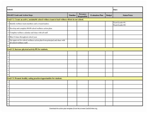 Goal Setting Spreadsheet Template Download Spreadsheet Downloa goal ...