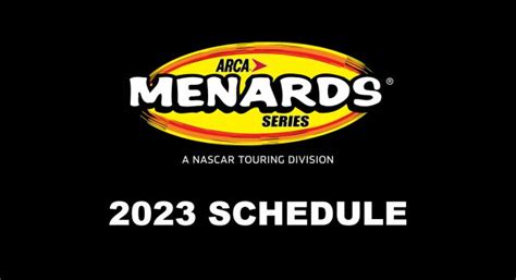 ARCA Menards Series schedule for 2023