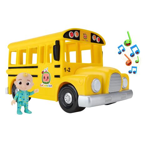 Buy CoComelon Official Musical Yellow School Bus, Plays Clips from ...