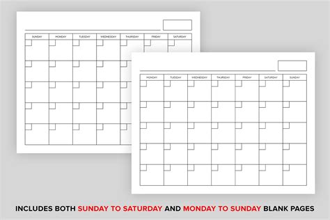 8 X 11 Printable Calendar | Calendar Template 2024-2025