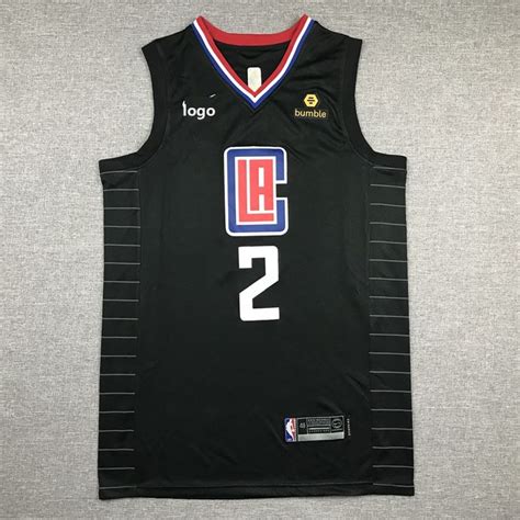 19/20 Men Clippers basketball jersey shirt Leonard 2 black | Basketball ...