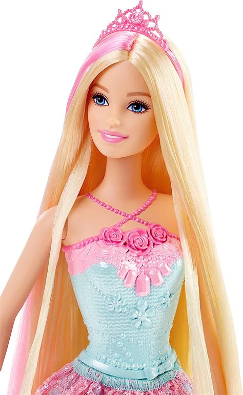 【楽天市場】バービー バービー人形 ファンタジー 人魚 マーメイド DKB60 Barbie Princess Doll with Styling Beads in Her Pink ...