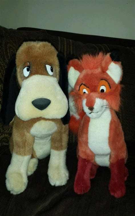 Disney adult tod copper soft plush toys mega rare! Fox and hound stuffed animals | #1777323200