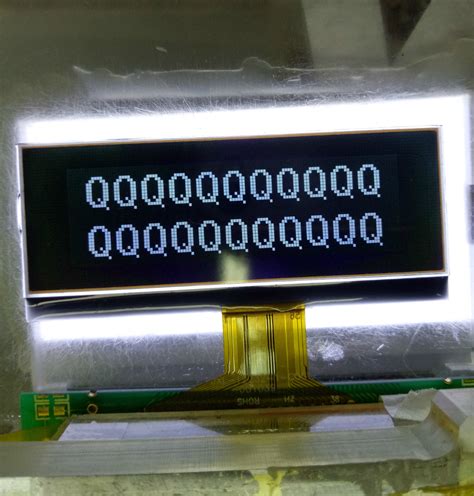 White and Black Va High Contrast 16X2 122X32 LCD Module with FPC ...