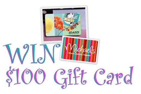 Giveaway - $100 Joann Fabric or Michaels Gift Card - Oh My Creative