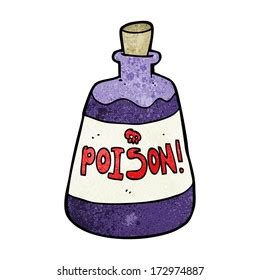 Cartoon Bottle Poison Stock Vector (Royalty Free) 177124154 | Shutterstock