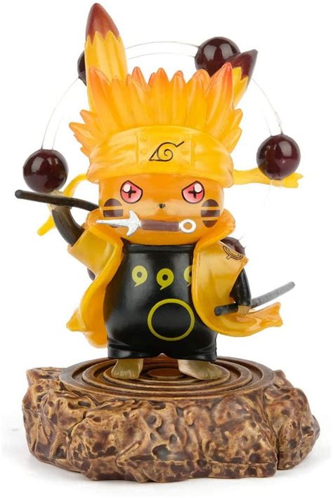 Naruto Actions Figures GK Pikachu Cosplay Uzumaki Naruto Figure Statues ...