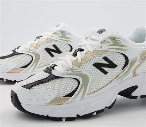 New Balance Mr530 Trainers White Gold - Unisex Sportschuhe