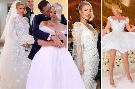 See Paris Hilton’s stunning wedding dress — and three reception looks ...