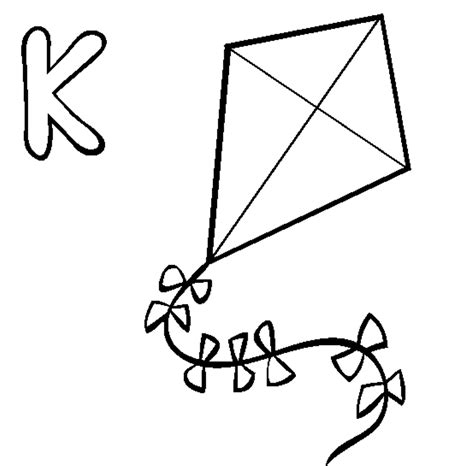 Kite Flying Coloring Pages - Coloring Home