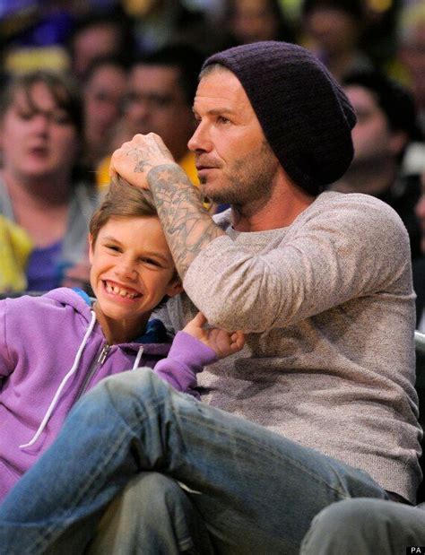 David Beckham And Son Romeo Spend Some Quality Time Together At Basketball Match | HuffPost UK