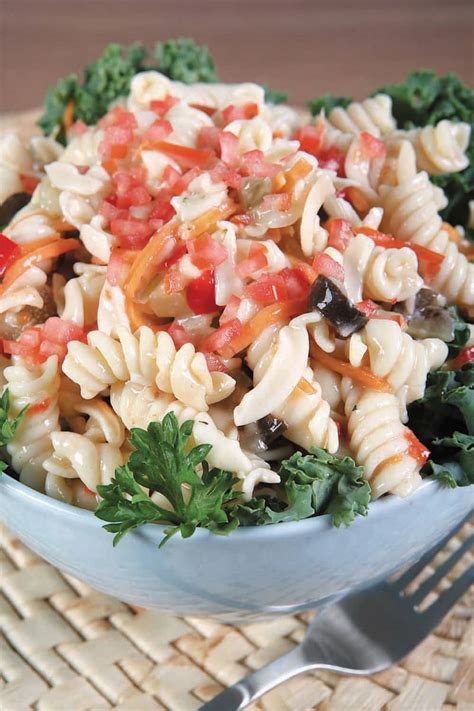 Spiral Pasta Salad - Prepared Food Photos, Inc.