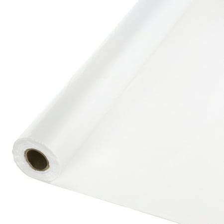 White 100 ft Plastic Banquet Table Roll/Case of 6 - Walmart.com