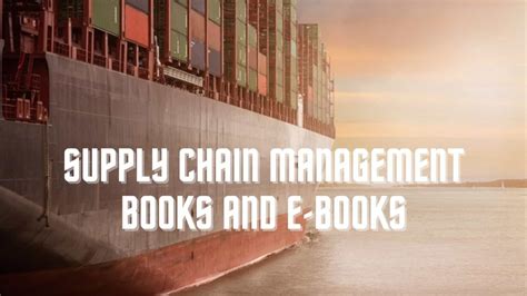 Supply Chain Management Books And E-Books pdf - Supply Chain India Jobs