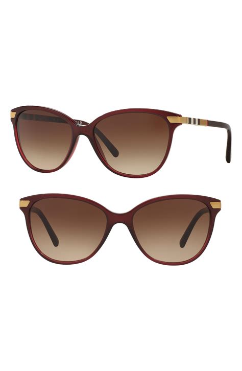 Lyst - Burberry 57mm Cat Eye Sunglasses - in Brown