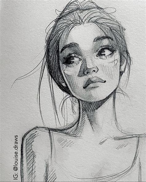 Artist: louisedraws401 | Art drawings sketches, Art drawings sketches simple, Portrait drawing