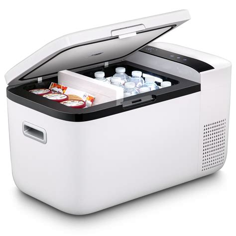 ICECO 21QT GO20 Dual Zone Compact Refrigerator 12V Portable Fridge Car Refrigerator (White ...