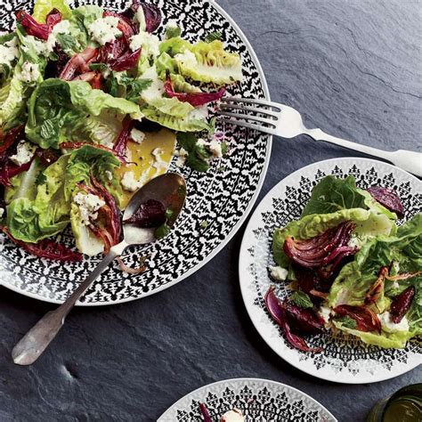 Little Gem Lettuce with Roasted Beets and Feta Dressing Recipe - Tara Stevens