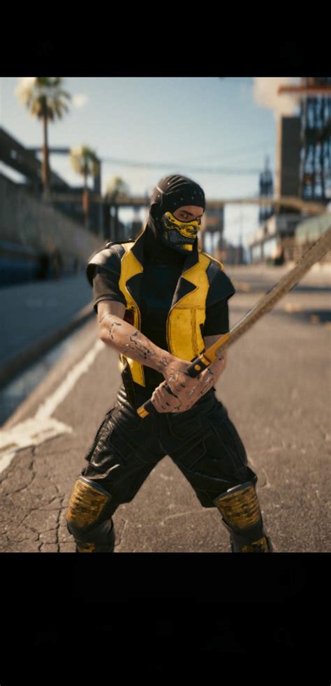 Why settle for the scorpion action figure when you can become him 😂 : r/cyberpunkgame