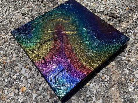 Gritty Texture Oil Slick Art