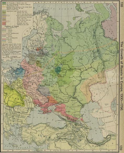 The Growth of Russia (1300-1796) | Europe map, Map, Ancient maps