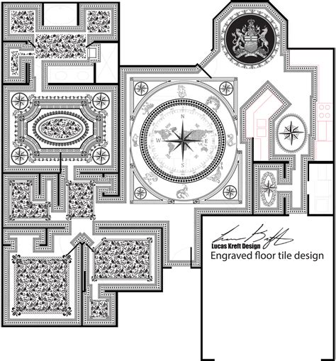 I designed an engraved house floor plan. : pics