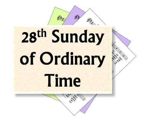 LiturgyTools.net: Hymns for the 28th Sunday of Ordinary Time, Year B