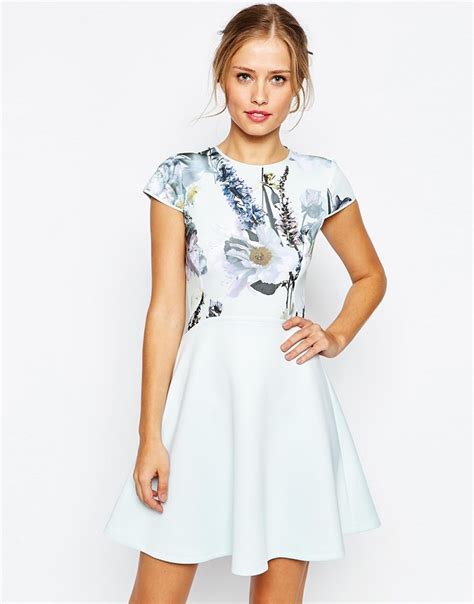 Ted Baker Faythe Torchlit Floral Skater Dress - Fashion Addicted