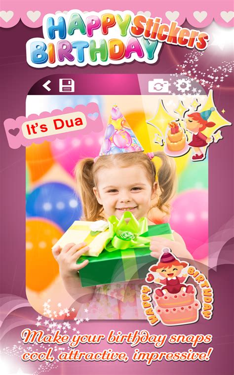 Happy Birthday Stickers Free - App on Amazon Appstore