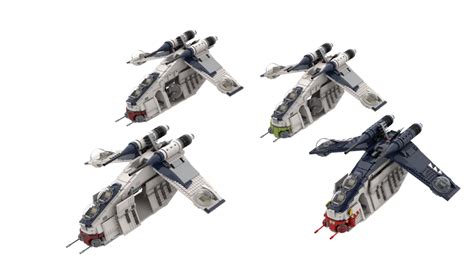 LEGO MOC 75021 Republic Gunship Variants - Doors, Blue Colour ...