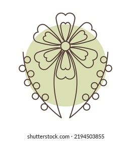 Ornamental Floral Badge On White Background Stock Vector (Royalty Free) 2194503855 | Shutterstock