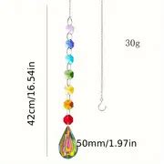 Vibrant Rainbow Crystal Suncatcher Colorful Pendant - Temu