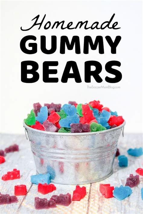 3-Ingredient Homemade Gummy Bears (with Jello) - The Soccer Mom Blog