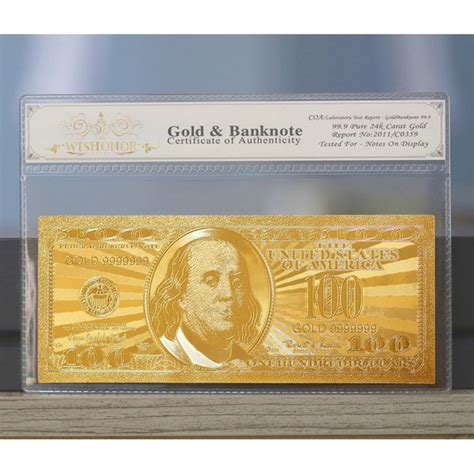 24k Gold Banknote - Etsy