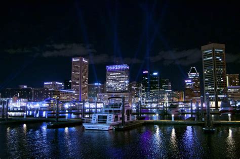 Harbor at night is always stunning : r/baltimore