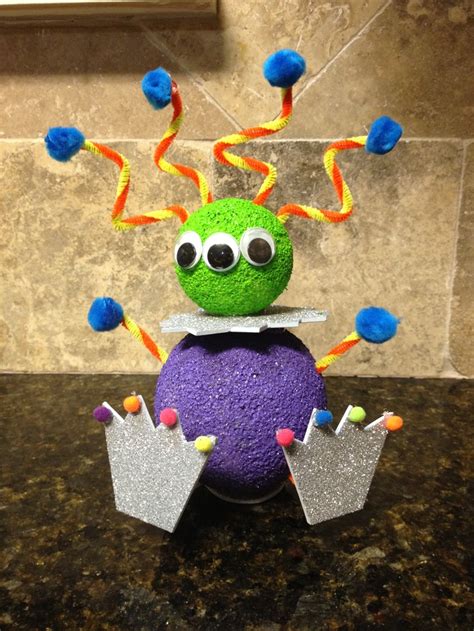 Styrofoam monster | Kiddie Crafts | Pinterest | Monsters and Craft