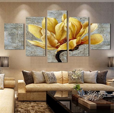 Yellow Tulip Bedroom Wall Art Canvas, Bedroom Wall Paint, Walls Room ...