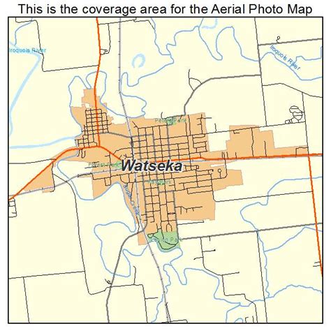 Aerial Photography Map of Watseka, IL Illinois