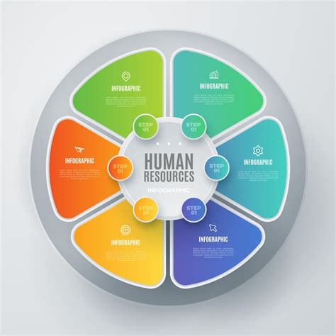 Free Vector | Colorful human resource infographic with details