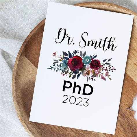 Phd Graduation Gift, Phd Graduation Card for Daughter, Cute 2023 Doctor ...