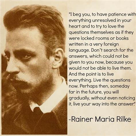 Timeless questions: Rainer Maria Rilke - Because it's there