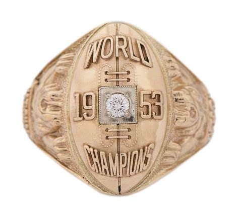 Lot Detail - 1953 Detroit Lions NFL Championship Ring